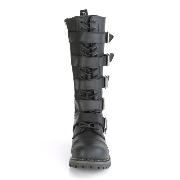 Gothic Steel Toe Combat Knee High Boots main image 4